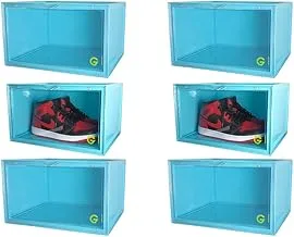 Blue Sneaker Box Side Open Shoe Box Sneaker Storage Box Gbox (6)