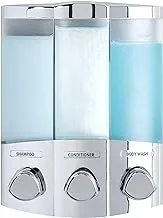 Better Living Products 76344-1 EUro Series Trio 3-Chamber Soap And Dispenser, Chrome