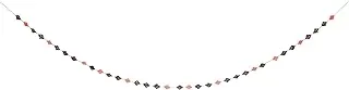 Meri Meri Glitter Diamonds Mini Garland, 6-Feet Length