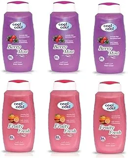 Cool & Cool Body Wash 250ml, Pack Of 6