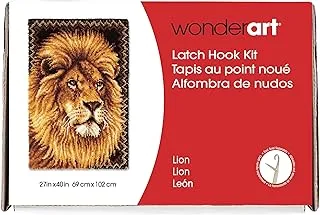 Wonderart Lion Latch Hook Kit, 27