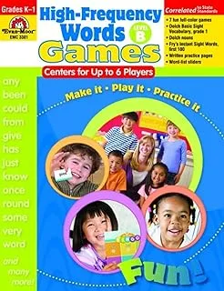 High-Frequency Words Games, Level B: Centers for Up to 6 Players : Grades K - 1