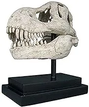 Design Toscano T-Rex Dinosaur Skull Fossil Statue On MusEUm Mount