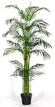 Dubai Garden Centre Artificial Areca Palm Tree, 160 cm Height, Green