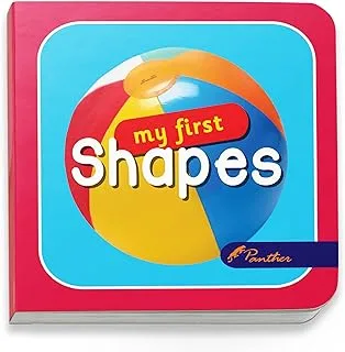 بانثر بورد كتاب My First Shapes 12 صفحة بغلاف صلب 8.5X8.5 سم ، متعدد الألوان ، Ty6583