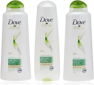 Dove Shampoo and Conditioner for Weak and Fragile Hair, Hair Fall Rescue, Nourishing Care for up to 98 percent less Hair fall 600ml (Pack of 2) + 350ml