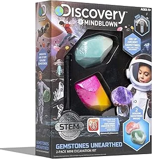 TOY EXCAVATION KIT MINI GEMSTONE 2PC