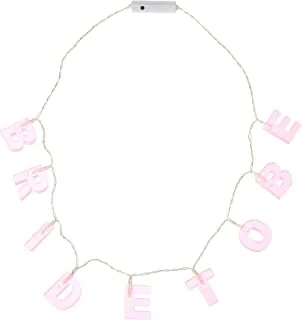 Forum Light Up Bride To Be Necklace, Pink