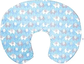 Boppy Cotton Slipcover for Baby Pillow, Blue