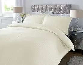 Ahmedabad Cotton Flat King Bedding Set, Ivory, 275 X cm, Csvb300Kfls001, 3 Pieces