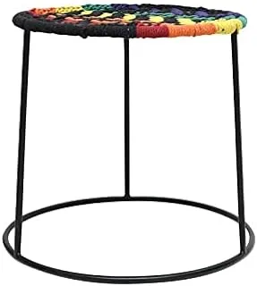 Dubai Garden Centre Metal Stool, Black