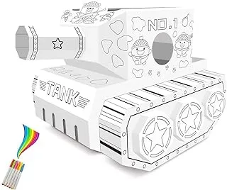 Eazy Kids DIY Doodle | Color & Paint | Art and Craft | 100% Recycled Paper | Birthday Gifts | Set of 6 Sketch Pen | Wearable Tank | 3Years+ |Multicolor