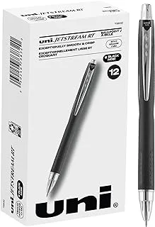 uni-ball Jetstream 12 Count (Pack of 1), Rollerball Pen - Black