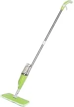 Toku Stainless Steel Microfiber Floor Cleaning Healthy Spray Mop With Washable Cleaning Pad, Green (46 X 15 X 10 cm)