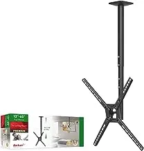 Barkan 97cm Long TV Ceiling Mount 29-65 inch Full Motion - 3 Movement Flat/Curved Screen Bracket Holds up to 40kg Telescopic Height Adjustment Fits LED OLED LCD