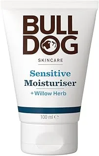 Bull Dog Skin Care Sensitive Moisturiser for Men-With baobab oil, oat oil, and willow herb-Hydrating-Non-Greasy-Non Sticky-Gentle on Sensitive Skin-No Irritation-Daily Use-100 ML -Gifting Essentials