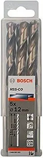 Bosch Professional 2608585903 Metal Drill Bits Hss-Co, Din 338, Gold, 12 Mm