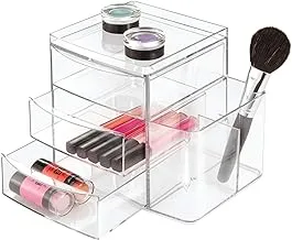 Bosphorus Cosmetic Organizer 3 Drawers, Compartment Model, Clear, 39970Es