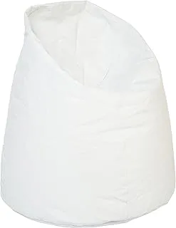 Comfy Pvc Leather Large Bean Bag, White