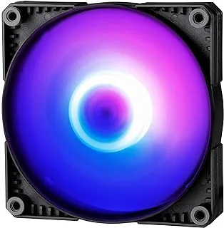 Phanteks Sk120 DrGB Pwm Fan (Ph-F120Sk_DrGB_Pwm) – 120mm Fan, High Airflow Nine-Blade Design, Digital RGB Lighting, Rubber Dampening Washers - Black