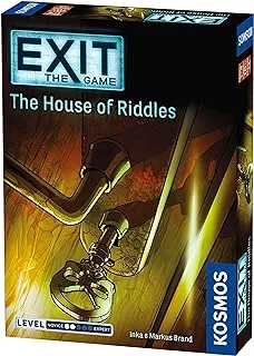 Thames & Kosmos | 694043 | Exit: The House Of Riddles | Level: Beginner | Unique Escape Room Game | 1-4 Players | Ages 10+