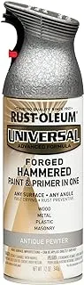 Rust-OlEUm 271481 Universal Forged Hammered Spray Paint, 12 Oz, Antique Pewter