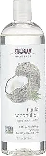 Now Solutions Liquid Coconut Oil, Pure Fractionated, 16 Fl Oz (473 Ml)