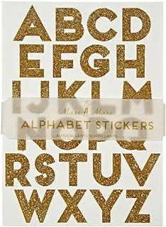 Meri Meri All Wrapped Up Alphabet Stickers Sheets 10 Pieces