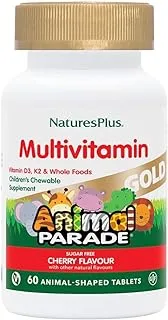 Nature's Plus Animal Parade GOLD Children's Chewable Multi - Cherry Flavor 60 count