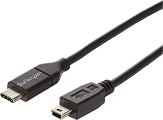 StarTech.Com Usb C To Mini Usb Cable - 6 Ft / 2M - M/M - Usb 2.0 - Mini Usb Cord - Usb C To Mini B Cable - Usb Type C To Mini Usb (Usb2cmb2M)