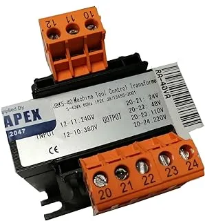 Royal Apex Power Machine Tool Control Transformer Single Phase Low Frequency Vertical Control Transformer (40VA)