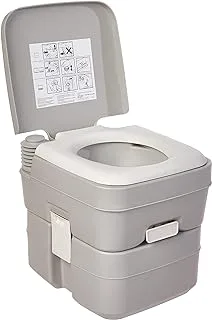 DOMETIC 301096606 5.0 Gallon Portable Toilet, Platinum