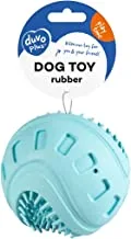 Duvo + Dog Toy Rubber Giggle Ribble Ball 8،5x8،5x8،5cm اللون - أزرق