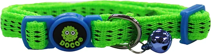 Doco Puffy Cat Collar (DCAT010) Color - Green (19-31cm)