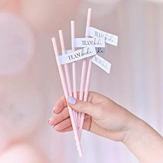 Ginger Ray Team Bride Hen Party Paper Straws