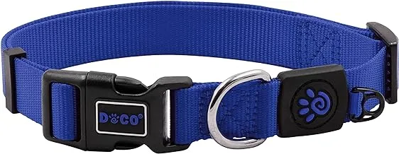 DOCO Signature Nylon Collar (DCSN002) Color - Blue, Sizes - XS (3/8