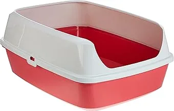 Moderna Maryloo With Rim Litter Tray-Large - (Recycled) - Red