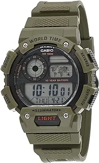 Casio 10 Year Battery, Green, Digital