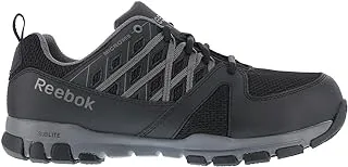 Reebok Work Rb4015 Sublite Work Athletic Soft Toe Work Shoe Black With Grey Trim mens Work & Safety