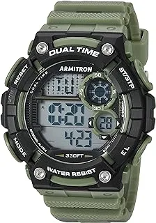 Armitron Sport Men's 40/8445DGN Digital Chronograph Dark Green Resin Strap Watch