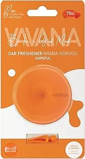 Vent Car Air Freshener-NEW Blister Packaging-Essential Oils-Car Fragrance with Easy-to-Boost Your Mood & Eliminate Unpleasant Odors by Vavana Be in a Good Mood (Hopeful-Vanilla Caramel)