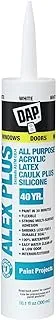 Dap 10.1OZ Alex Plus White Latex Caulk