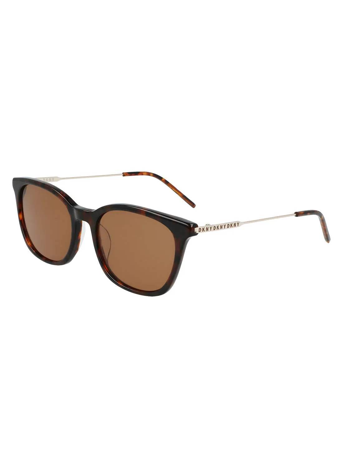 كوب شاي DKNY كامل الحواف Dkny Sun Dk708S 5218 (205) بني سلحفاة