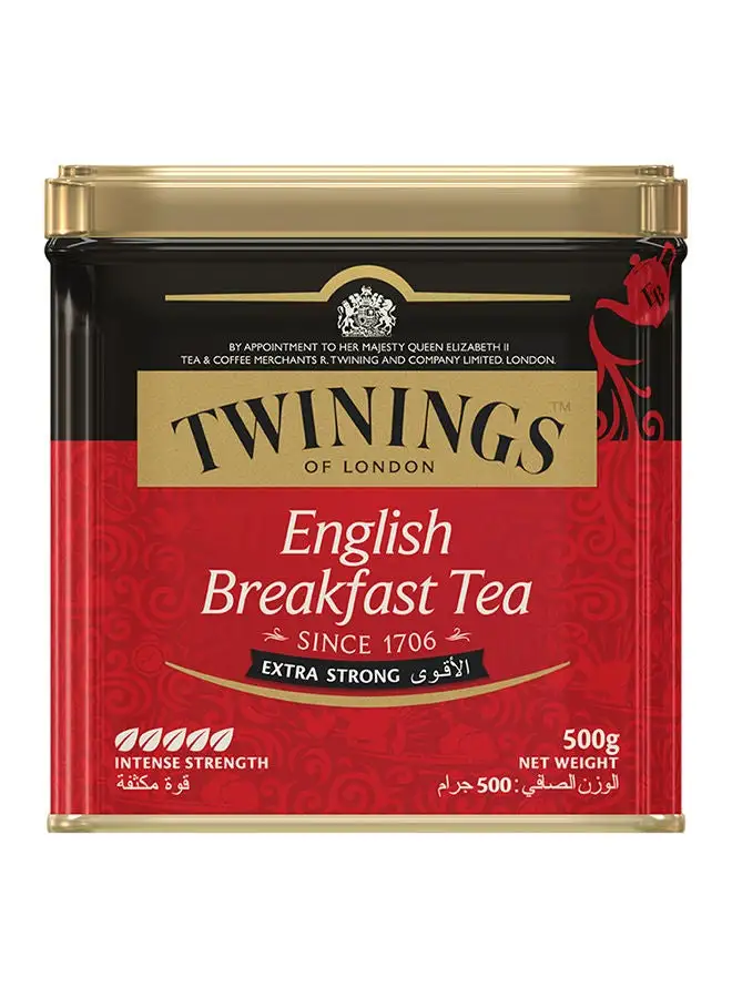 Twinings English Breakfast Extra Strong Tea Tin 500grams