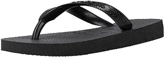 Havaianas Unisex Top Thong Flip Flop Slipper, Black, 35/36 EU