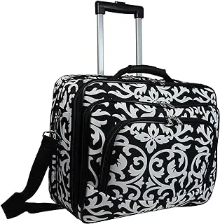 World Traveler unisex-adult World Traveler Rolling 17-inch Laptop Briefcase Computer Case -Rose Lily Rolling Laptop Briefcase