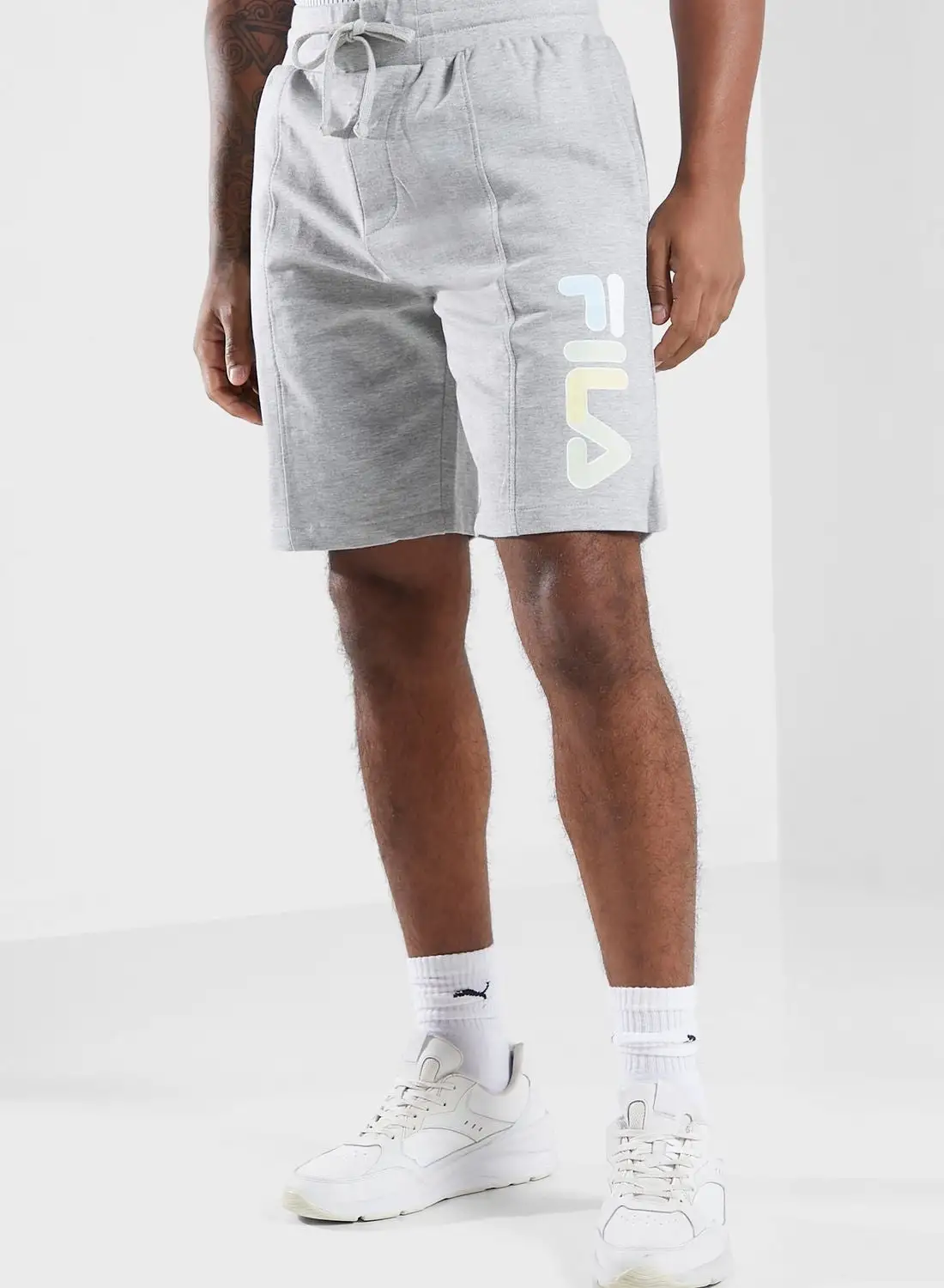 FILA Dayo Pin Tuck Logo Shorts