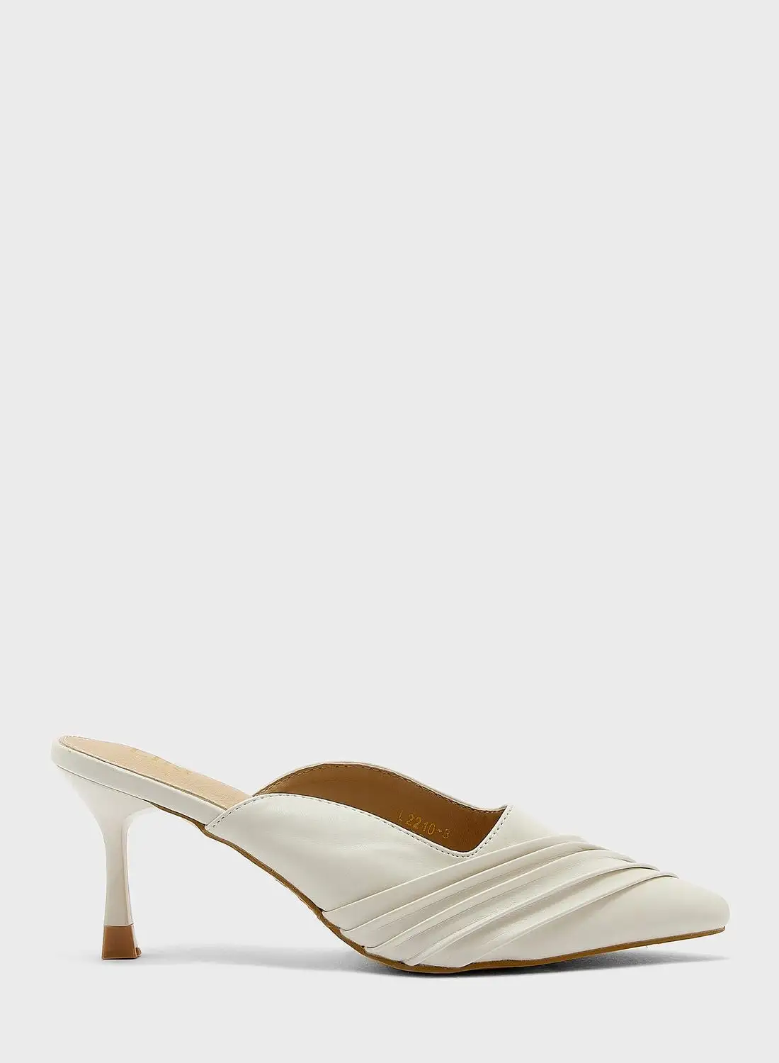 ELLA Gathered Detail Slip On Pointed Pump