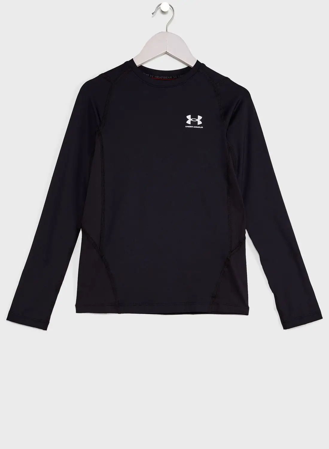 UNDER ARMOUR Boys' HeatGear Armour Fitted Long Sleeve Top