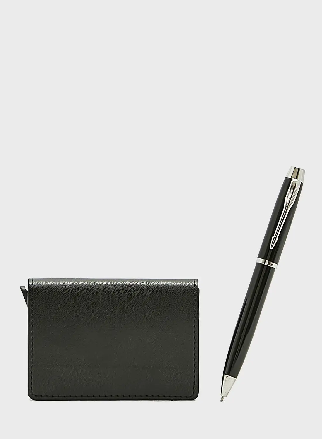 Robert Wood Pop Up Card Holder Wallet And Pen Gift Set